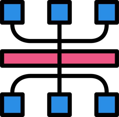 şebeke. Web simgesi basit illüstrasyon