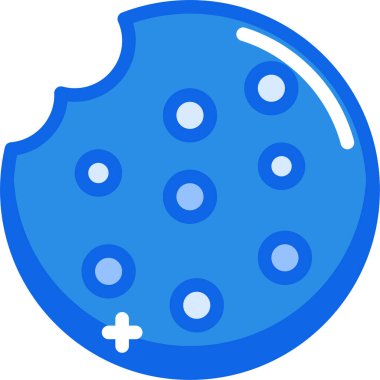 Çerez web simgesi, basit illüstrasyon