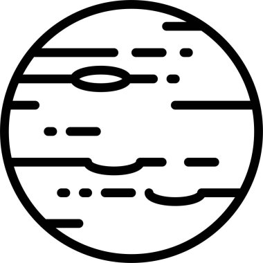 Gezegen. Web simgesi basit illüstrasyon