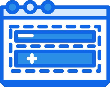 Modern b 'nin vektör çizimi test simgesinden yoksun
