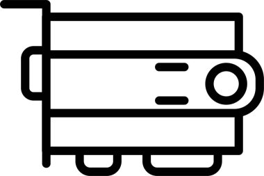 - Araba. Web simgesi basit illüstrasyon