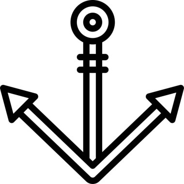 Çapa. Web simgesi basit illüstrasyon