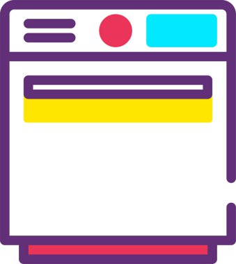 Kredi kartıyla. Basit resimleme