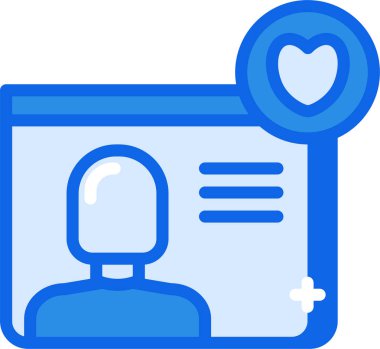 kullanıcı profili simgesi, basit vektör illüstrasyonu 