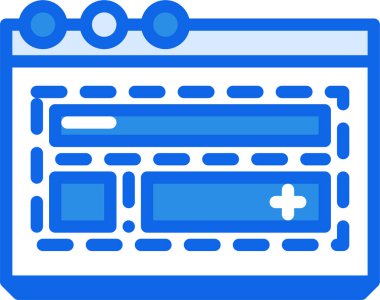 Tıbbi yardım. Web simgesi basit illüstrasyon