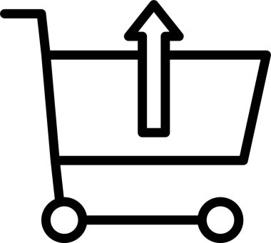 Alışveriş arabası. Basit tasarım