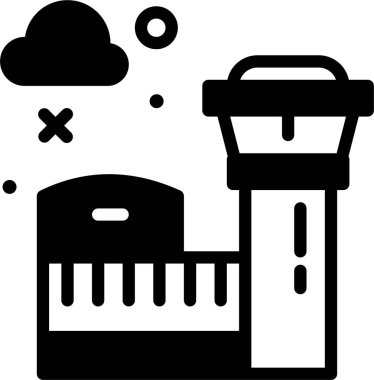 Şato. Web simgesi basit illüstrasyon