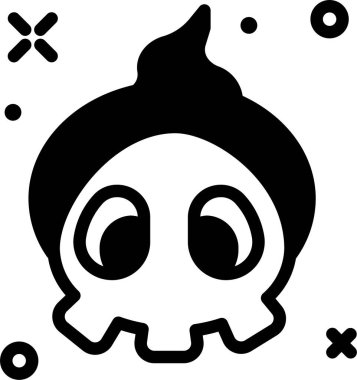 karakter web simgesi, basit vektör illüstrasyonu 