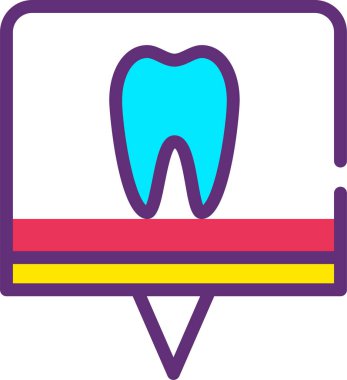 Sohbet web simgesi, basit vektör illüstrasyonu 