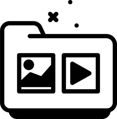 Beyaz arkaplanda izole edilmiş dizin simgesi ve vektör illüstrasyonu 