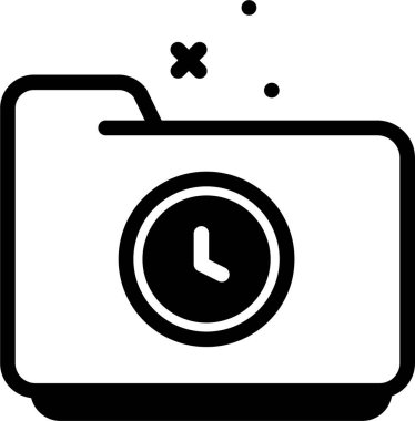 Beyaz arkaplanda izole edilmiş dizin simgesi ve vektör illüstrasyonu 