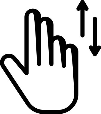 El hareketi simgesi, vektör illüstrasyonu