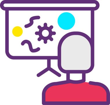 Virüs ya da hata web simgesi, basit vektör illüstrasyonu