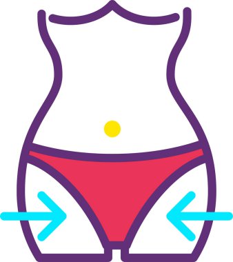 İç çamaşırı. Web simgesi basit illüstrasyon