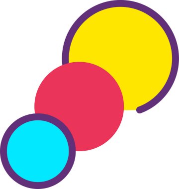 iş ve yönetim düz vektör simgesi. 