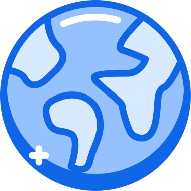 Gezegen. Web simgesi basit illüstrasyon