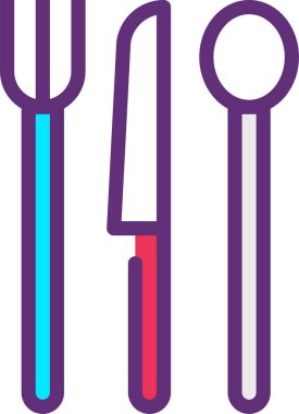 Mutfak aletleri. Basit resimleme