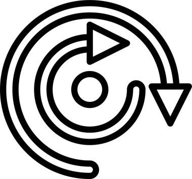 Hedef. Web simgesi basit illüstrasyon