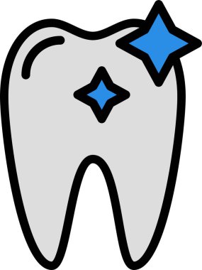 Diş. Web simgesi basit illüstrasyon