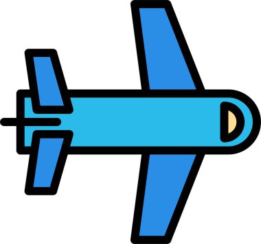 Roket. Web simgesi basit illüstrasyon