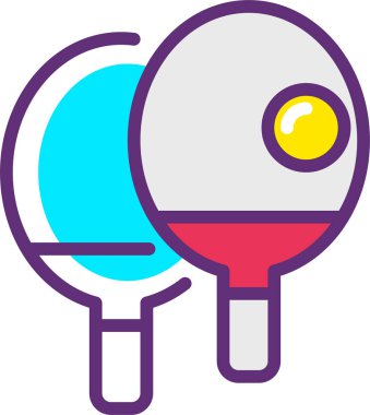 Masa tenisi oyunu. Basit resimleme