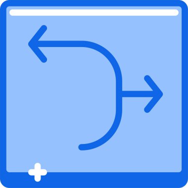 kutu ok web simgesi, basit vektör illüstrasyonu