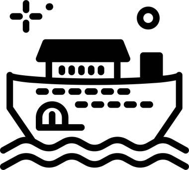 Hristiyan web simgesi, basit vektör illüstrasyonu  