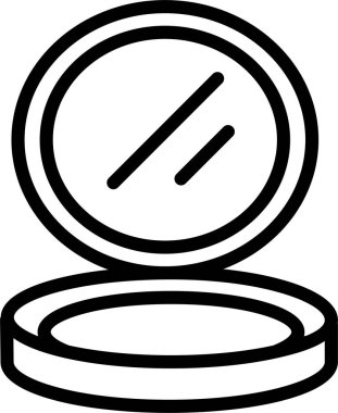 Makyaj. Web simgesi basit illüstrasyon