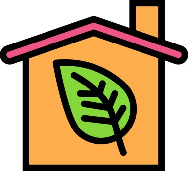 Ev. Web simgesi basit illüstrasyon