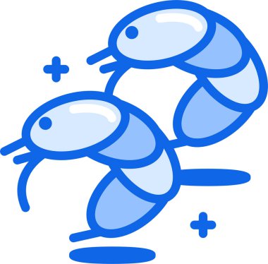 Karides simgesi, vektör çizimi