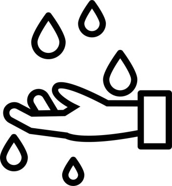 Su damlası. Basit resimleme