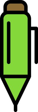 Kalem ağ simgesi, beyaz arkaplanda izole edilmiş basit vektör illüstrasyonu