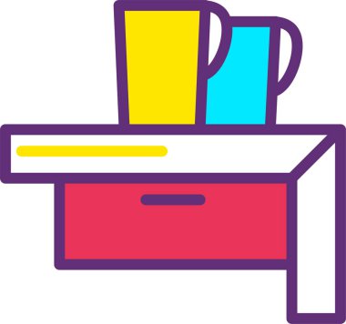 Kahve makinesi. Web simgesi