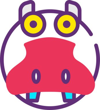 Uzaylı. Web simgesi basit illüstrasyon