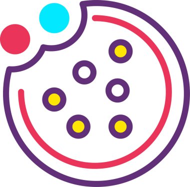 Çerez web simgesi, basit illüstrasyon