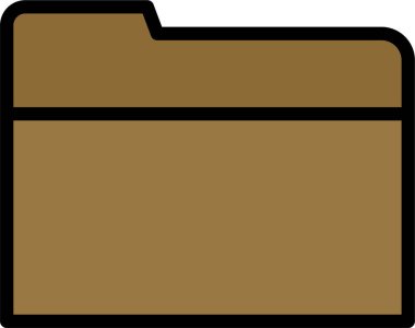 Beyaz arkaplanda izole edilmiş dizin simgesi ve vektör illüstrasyonu   