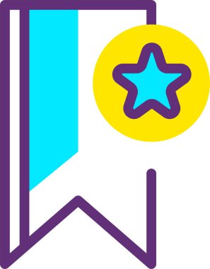 Yıldız. Web simgesi basit illüstrasyon