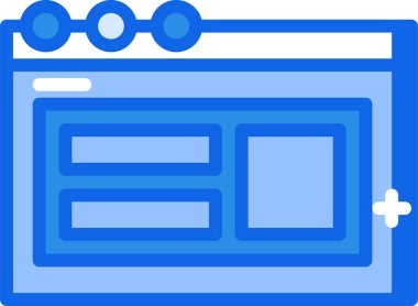 Arayüz web simgesi, basit vektör illüstrasyonu