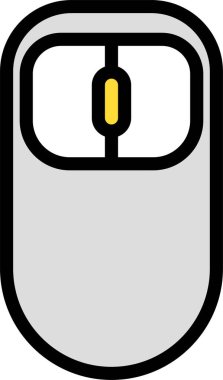 Bilgisayar faresi. Basit resimleme 