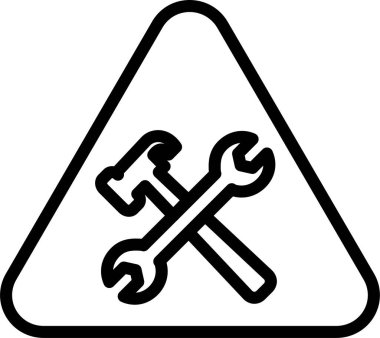 uyarı modern simgesi, vektör illüstrasyonu beyaz arkaplanda izole edildi 