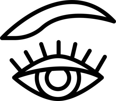 Göz. Web simgesi basit illüstrasyon