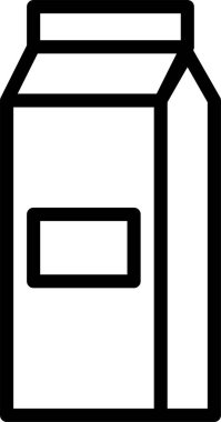 Süt. Web simgesi vektör illüstrasyonu