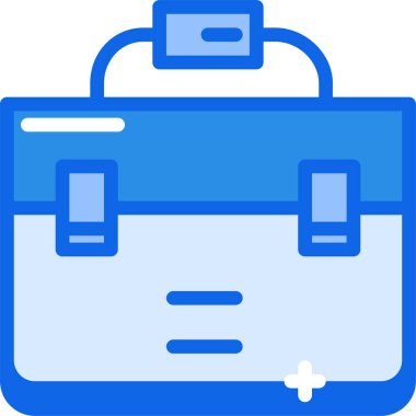 Çanta. Web simgesi basit illüstrasyon