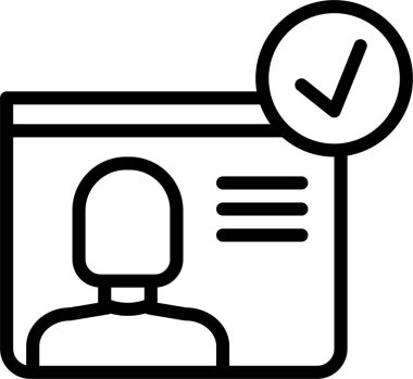 kullanıcı profili simgesi, basit vektör illüstrasyonu 