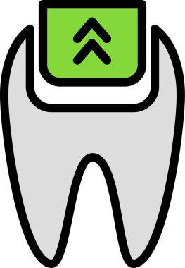 Diş bakımı. Basit resimleme