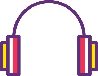 Müzik. Web simgesi basit illüstrasyon