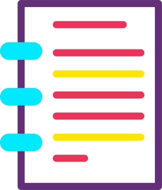 Liste. Web simgesi vektör illüstrasyonu