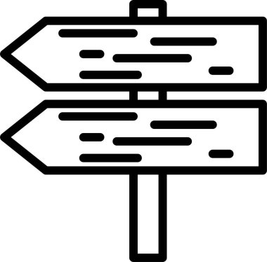 Yol. Web simgesi basit illüstrasyon