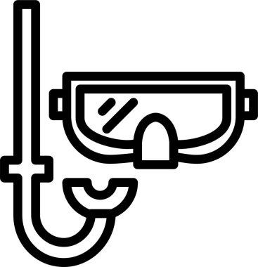 Dalış. Web simgesi basit illüstrasyon