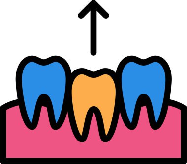 Diş. Web simgesi basit illüstrasyon